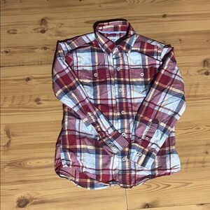Mini Boden Multicolor Plaid Casual Shirt
